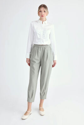 VİTRİN - Beli Lastikli Pileli Pantolon (1)