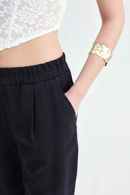 Beli Lastikli Pileli Pantolon - Thumbnail (11)