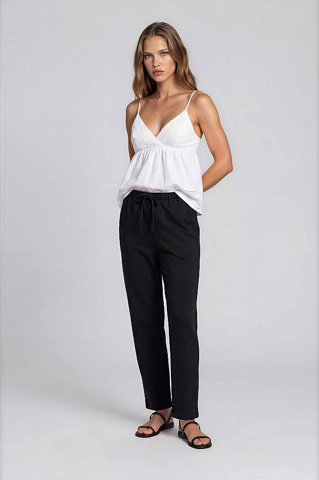 Beli Lastikli Saten Pantolon (1)