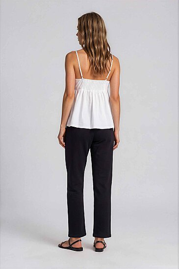 Beli Lastikli Saten Pantolon - 3
