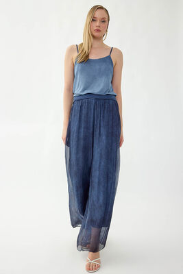 Beli Lastikli İpek Pantolon (1)