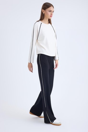 Beli Lastikli Yanı Şeritli Eşofman Pantolon - 5