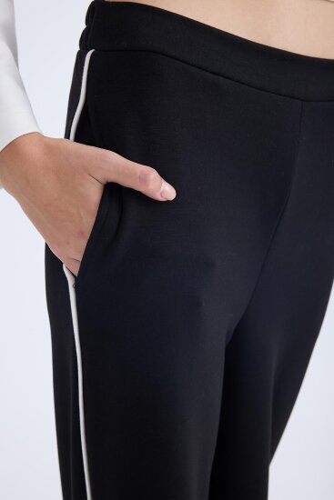 Beli Lastikli Yanı Şeritli Eşofman Pantolon - 2