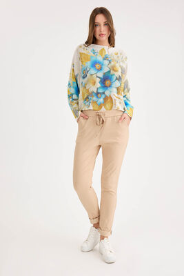 Beli Simli Bağcıklı Havuç Kesim Pantolon - Thumbnail (20)