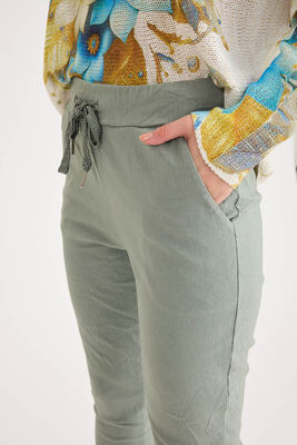 Beli Simli Bağcıklı Havuç Kesim Pantolon - Thumbnail (28)