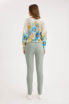 Beli Simli Bağcıklı Havuç Kesim Pantolon - Thumbnail (26)