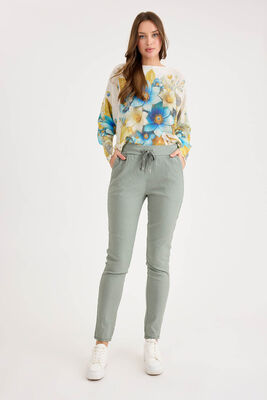 Beli Simli Bağcıklı Havuç Kesim Pantolon - Thumbnail (23)