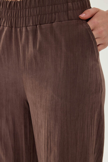 Beli Ve Paçası Lastikli Pantolon - 5