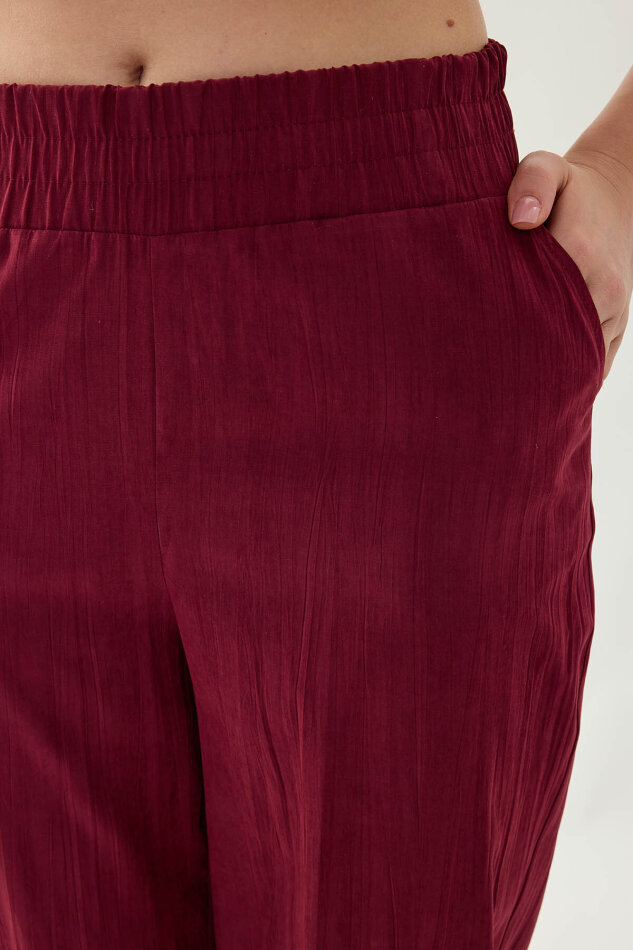 Beli Ve Paçası Lastikli Pantolon - 11