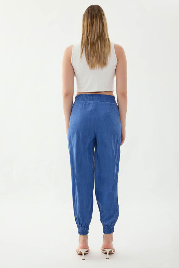 Beli Ve Paçası Lastikli Pantolon - 15