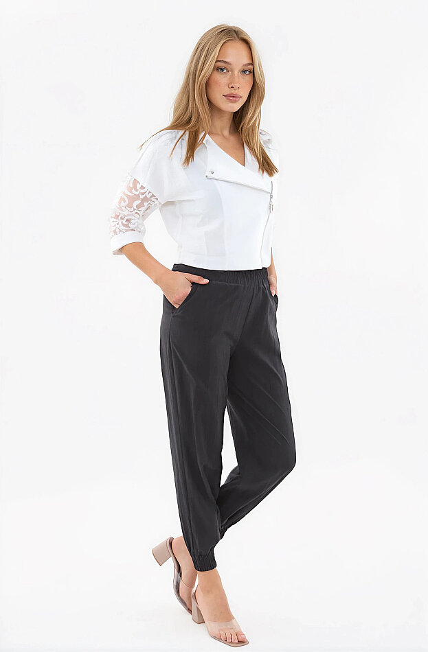 Beli Ve Paçası Lastikli Pantolon - 23