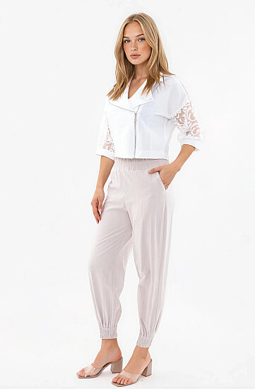 Beli Ve Paçası Lastikli Pantolon - 26