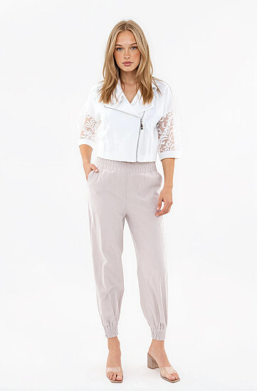 Beli Ve Paçası Lastikli Pantolon - 27