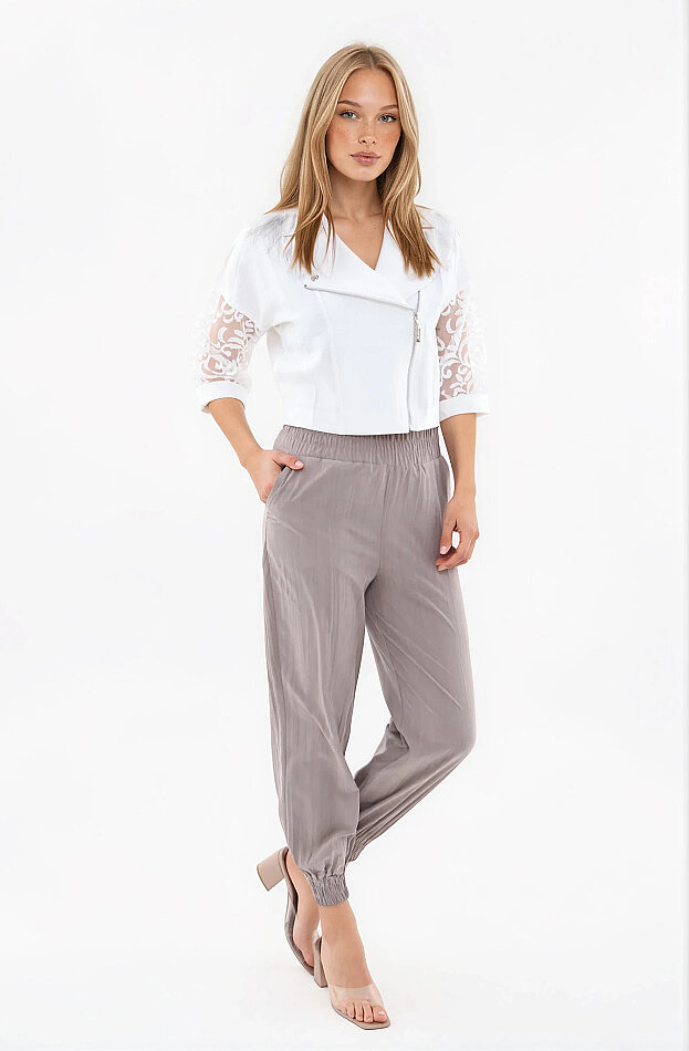 Beli Ve Paçası Lastikli Pantolon - 31