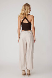 Beli Ve Paçası Lastikli Paraşüt Kumaş Cepli Pantolon - 15