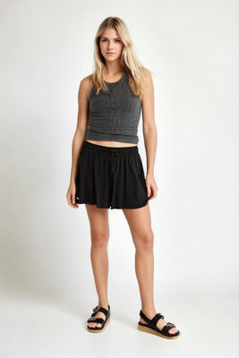 Bol Kesim Taytlı Spor Şort (1)