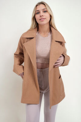 Büyük Cepli Kaşe Ceket - Thumbnail (4)