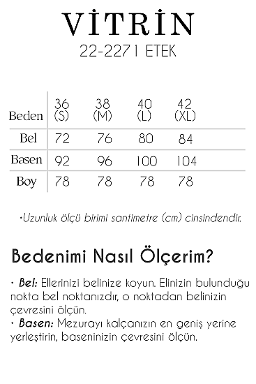 Çan Kesim Süet Kumaş Etek - 12
