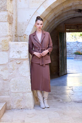 Çan Kesim Süet Kumaş Etek