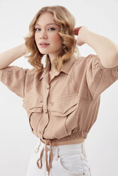 Cepli Beli Lastikli Gömlek - 16