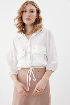 Cepli Beli Lastikli Gömlek - 22