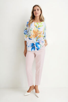 VİTRİN - Çiçek Desen Uzun Kol Triko Bluz (1)