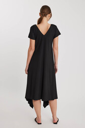 Çift V Yaka Modal Kumaş Şalvar Elbise - 15