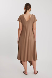 Çift V Yaka Modal Kumaş Şalvar Elbise - 20