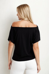 Degaje Yaka Dökümlü Bluz - 37