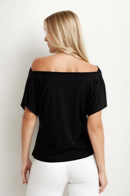 Degaje Yaka Dökümlü Bluz - 37