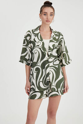 Desenli Salaş Ceket - Thumbnail (11)