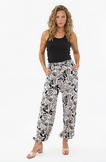 Desenli Şalvar Pantolon