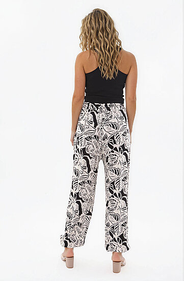 Desenli Şalvar Pantolon - 4