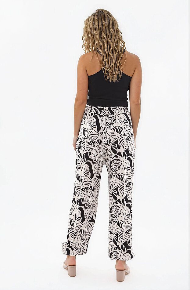 Desenli Şalvar Pantolon - 4