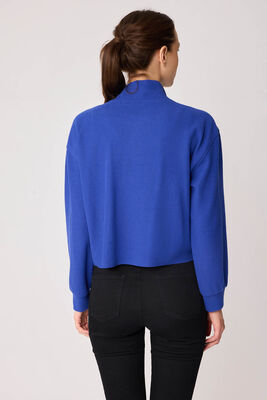 Dik Yaka Fermuarlı Örme Sweatshirt - Thumbnail (29)