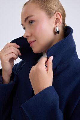 Düğmeli Büyük Cepli Kısa Kaşe Kaban - Thumbnail (22)