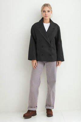 Düğmeli Kısa Kaşe Kaban - Thumbnail (26)