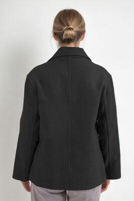 Düğmeli Kısa Kaşe Kaban - Thumbnail (29)