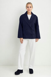 Düğmeli Kısa Kaşe Kaban - 39