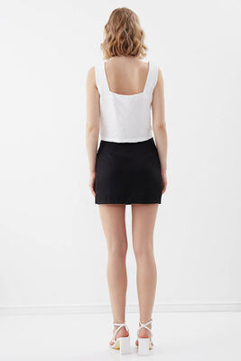 Düğmeli Mini Etek - 15