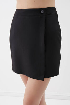 Düğmeli Mini Etek - 14