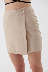 Düğmeli Mini Etek - 19