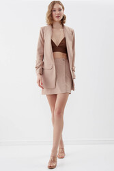 Düğmeli Mini Etek - 21