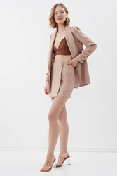 Düğmeli Mini Etek - 22