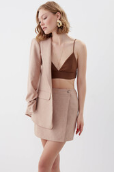 Düğmeli Mini Etek - 23