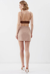 Düğmeli Mini Etek - 25