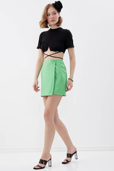 Düğmeli Mini Etek - 28