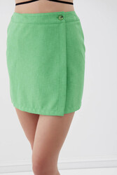 Düğmeli Mini Etek - 29