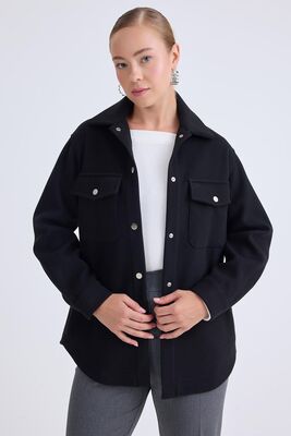 VİTRİN - Düşük Omuz Cepli Kaşe Ceket