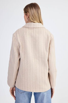 Düşük Omuz Çizgili Kaban - Thumbnail (3)